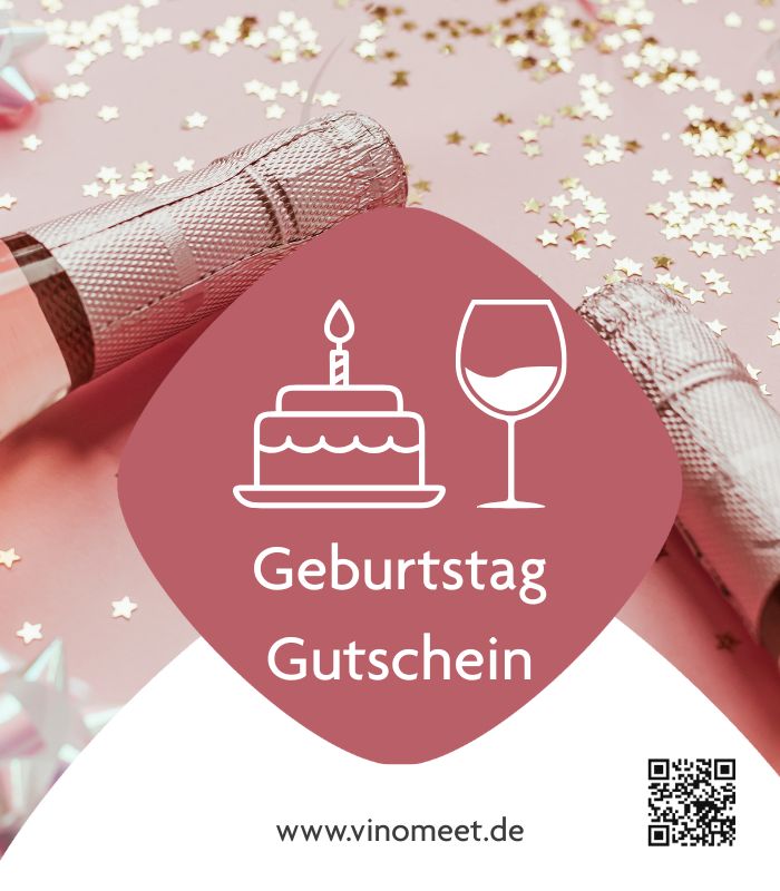 Weingutschein zum Geburtstag als edles Geschenk für Weinfreunde