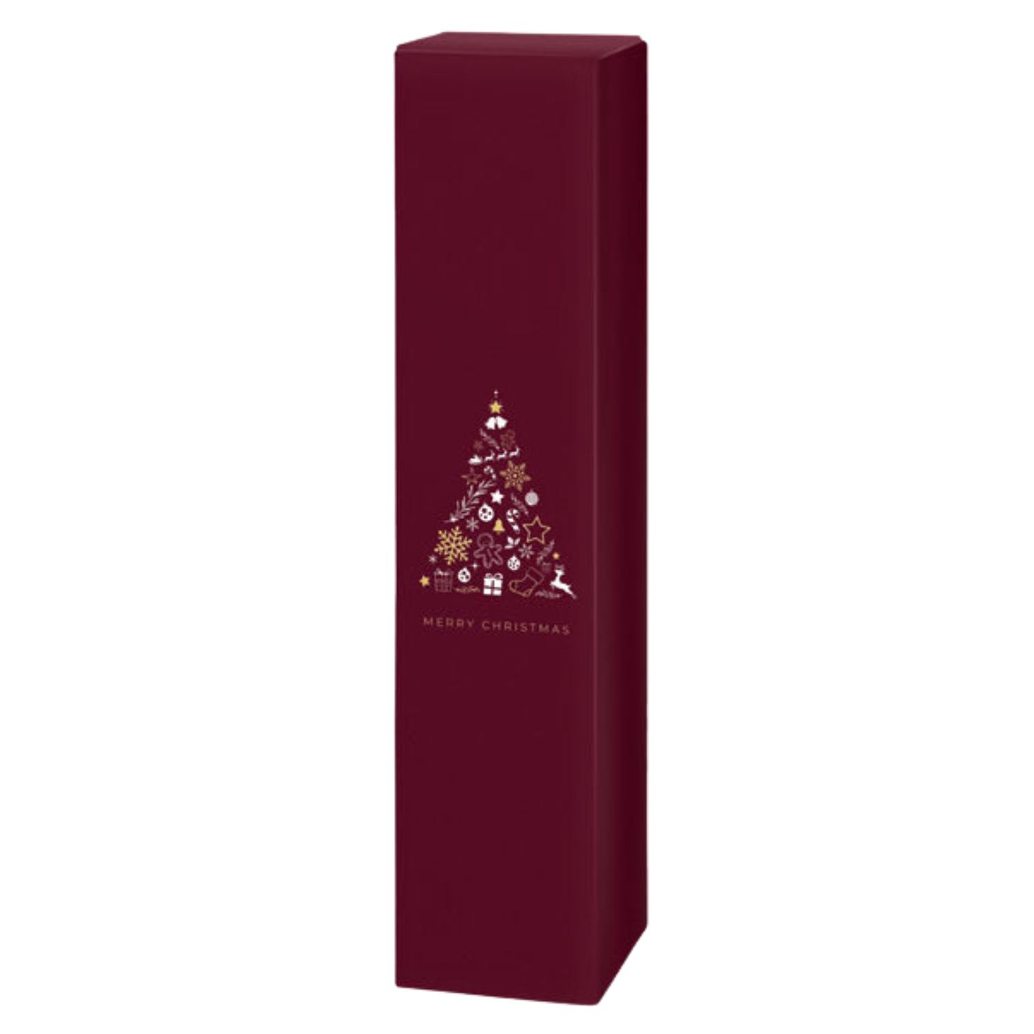 1er-Geschenkkarton-Christmas-Tree-rot-Weinflaschen 1er Geschenkkarton Christmas Tree rot für Weinflaschen