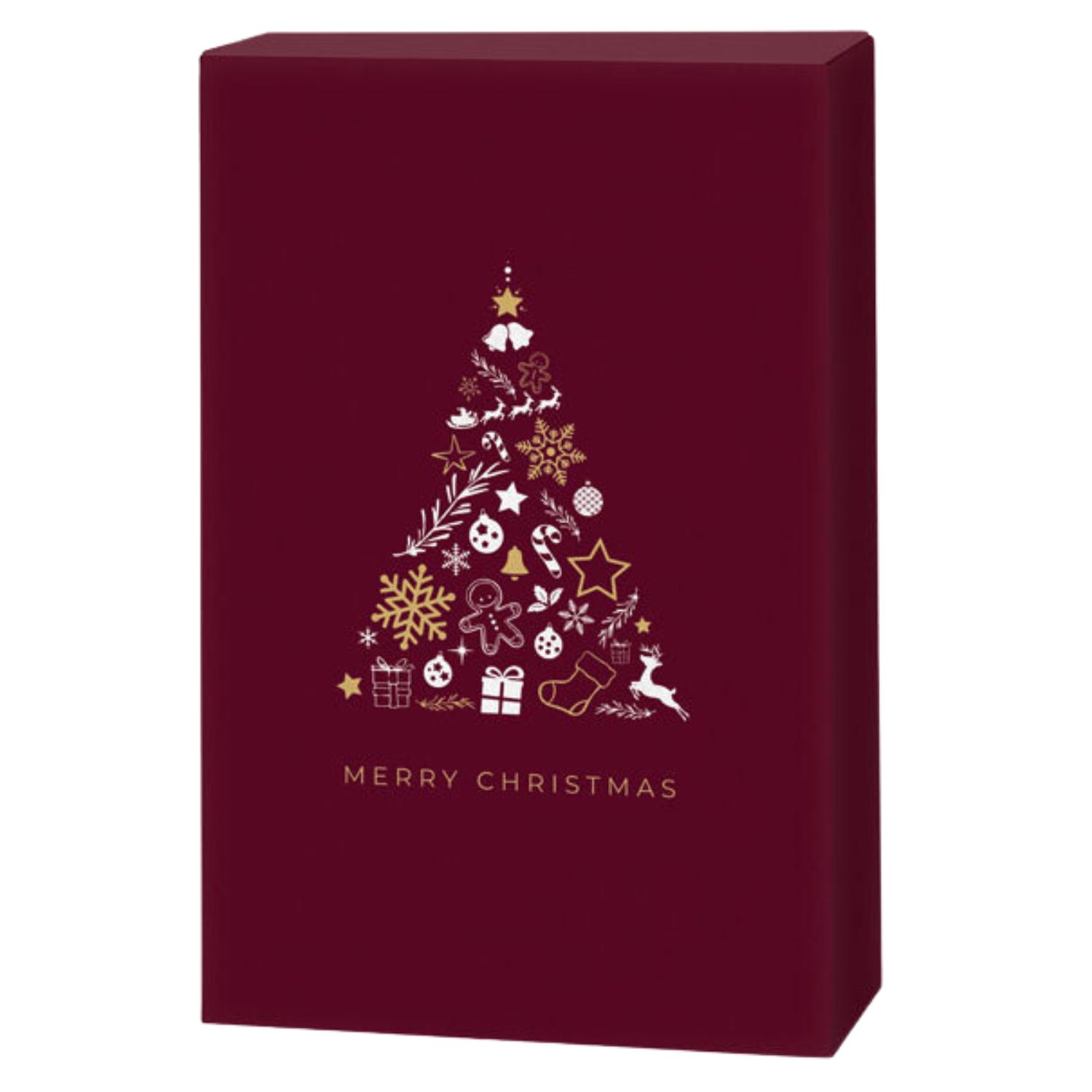 3er-Geschenkkarton-Christmas-Tree-rot 3er Geschenkkarton Christmas Tree rot für drei Weinflaschen